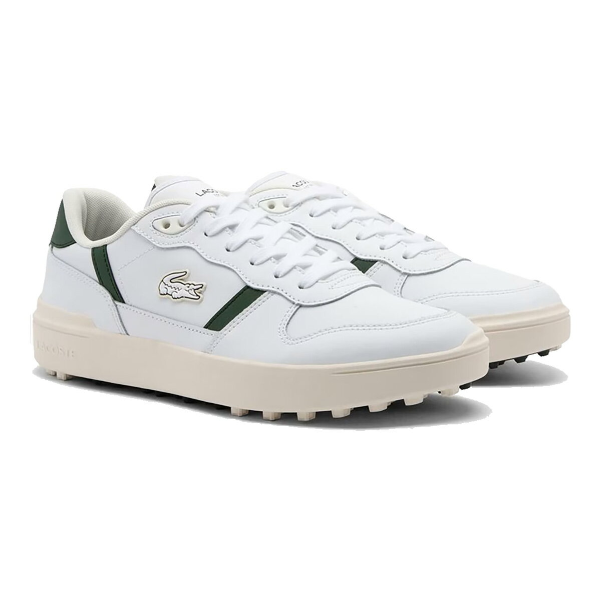 【ご注意】 お客様都合（サイズが合わない、イメージと違う等）での返品及び交換はお受け出来ません。 予めご了承ください。商品説明 T-CLIPフランチャイズからインスピレーションを得て、ライフスタイルの次元を 実現し、コースの内外でシューズを履くことをイメージ。 撥水レザーアッパー。 一日中快適に過ごせるように、柔らかくスポンジ状のEVAフォームに 置き換えられました。 アウトソールの設計されたトレッドパターンにより、スイング時のピボットと 追加のグリップを強化します。 商品特徴 ・防水レザーのアッパーでどんな天候でもドライで快適 ・内部のゴムを柔らかくスポンジ状のEVAフォームに交換し、一日中快適に 過ごせます ・メッシュ裏地 ・コースやクラブハウスに適したスパイクレスラバーとEVAアウトソール ・クォーター部分にはTPUクロコダイルを使用 素材 アッパー：レザー ライニング：テキスタイル アウトソール：ラバー サイズ UK6(25cm)、UK6.5(25.5cm)、UK7.5(26cm)、UK8(26.5cm) UK9(27cm)、UK9.5(28cm)、UK10.5(28.5cm) 重量 約444g(UK8／片足) 足幅 2E相当 製造国 ベトナム