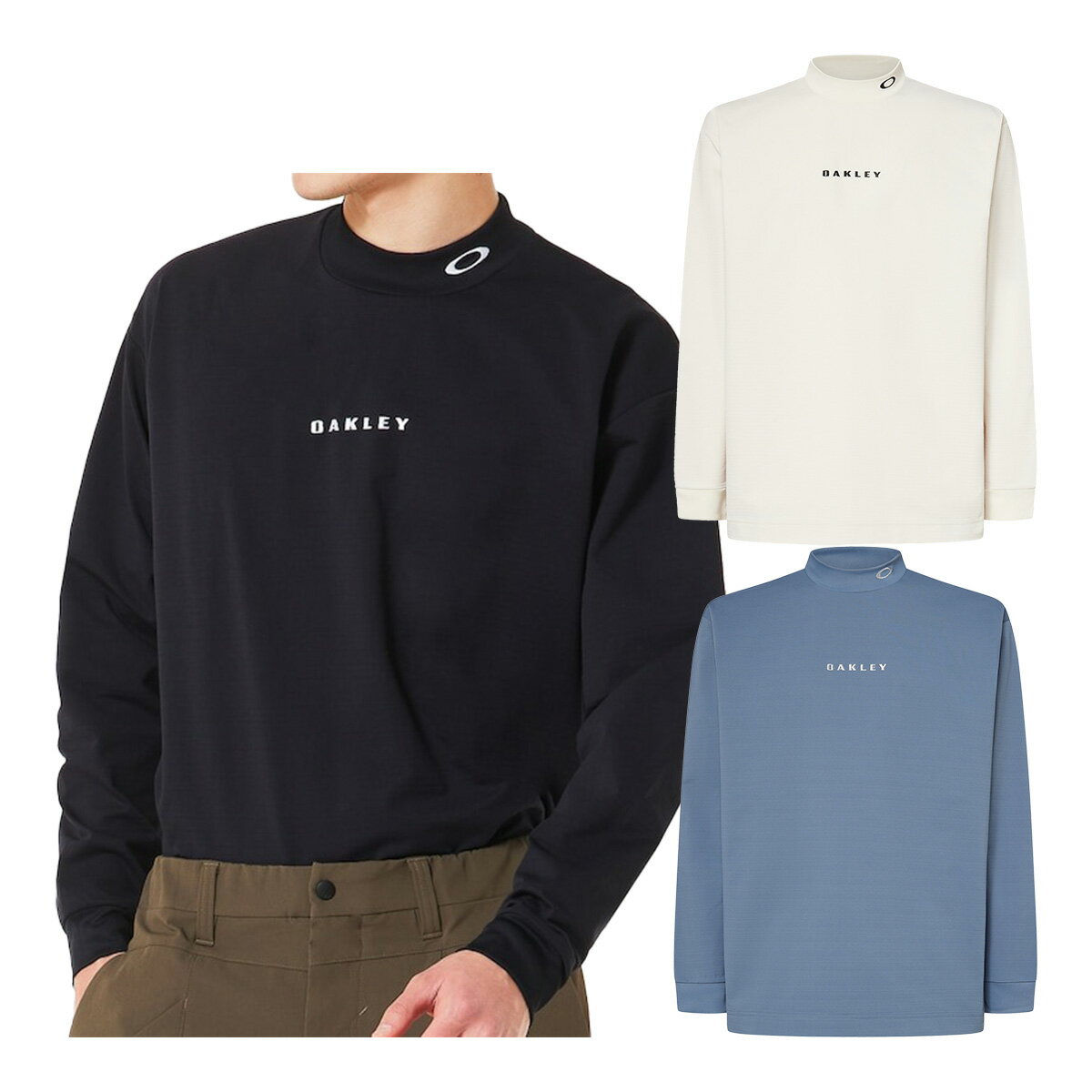 オークリー 長袖 モックネックシャツ O-Sync パック 長袖 リーニエント モック メンズ FOA408244 トップス ゴルフウェア 2025年秋冬モデル Oakley O-Sync Pack LS Lenient Mock 秋冬ウェア