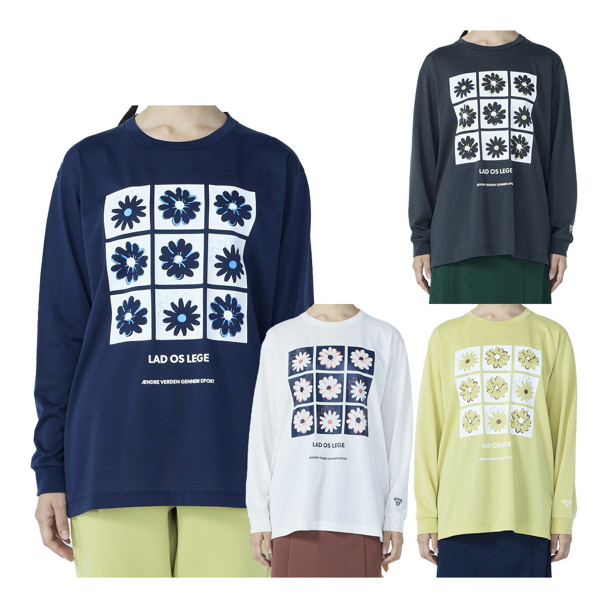乐天商城 - ヒュンメル hummel PLAY 長袖 Tシャツ ティーシャツ ユニセックス HAP7230 メンズ レディース スポーツウェア カジュアル デイリー タウンユース ロンT