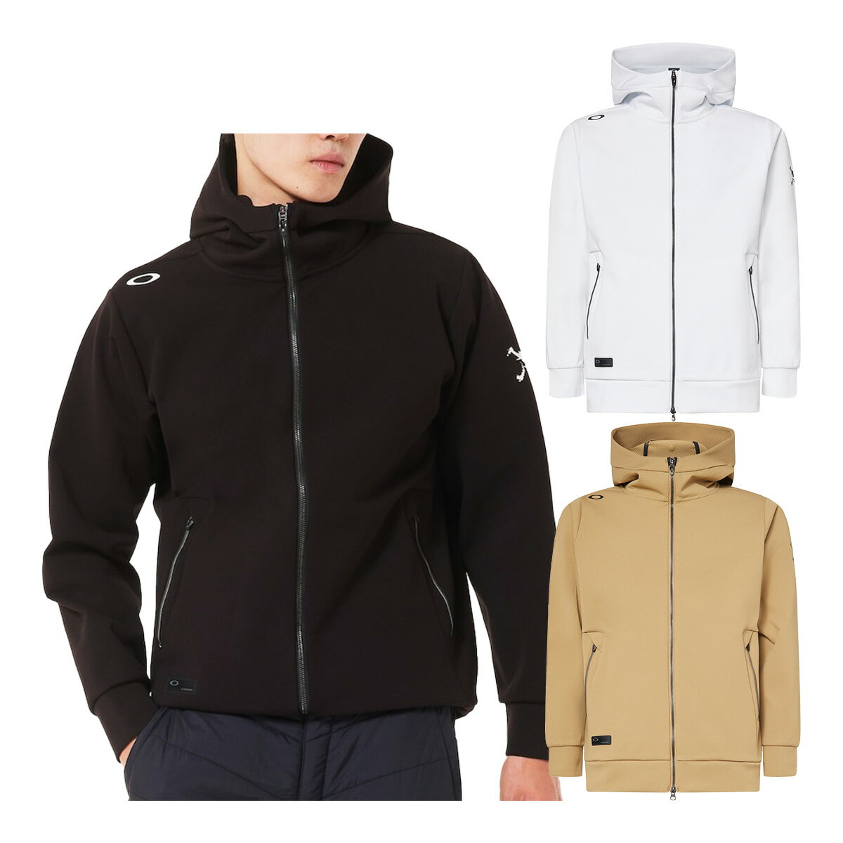 【最大6000円引きクーポン配布中】オークリー 長袖 フルジップ フーディー パーカー スカル バーサタイル ジップフーディー 5.0 メンズ FOA408274 アウター ゴルフウェア 2025年秋冬モデル Oakley Skull Versatile Zip Hoodie 5.0 秋冬ウェア フード付き