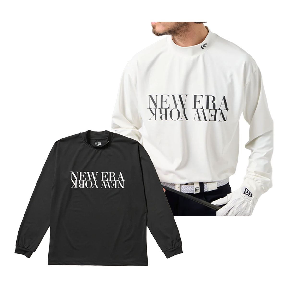 Other - ニューエラ ゴルフ 長袖 ミッドネック ベアTシャツ NEW ERA NEW YORK 14669861／14669862 ゴルフウェア トップス 2025年秋冬モデル NEWERA GOLF