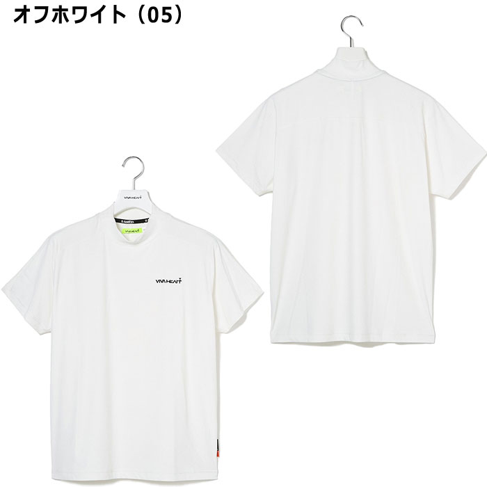 【最大6000円引きクーポン配布中】ビバハート ゴルフカッティング 半袖 モックネック シャツ 011-22840 ゴルフウェア トップス 2024年秋冬モデル VIVA HEART GOLF