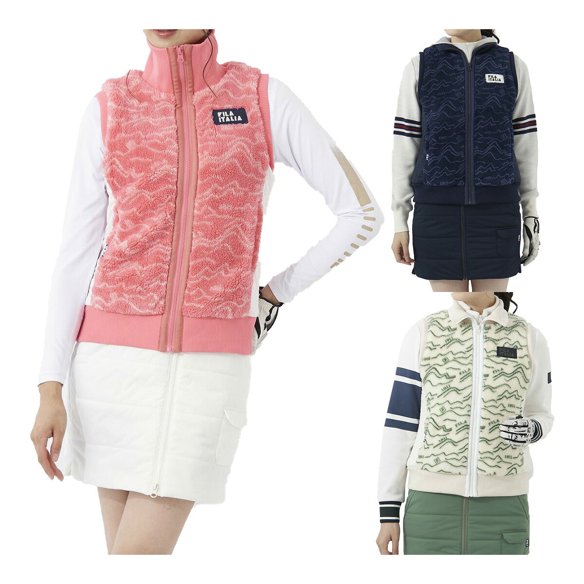 楽天市場】ボア ベスト（ブランドフィラ）の通販