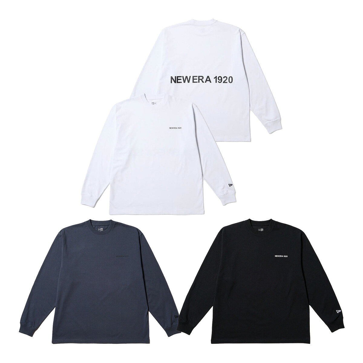 樂天商城 - ニューエラ NEW ERA 長袖 ティーシャツ オーバーサイズド コットン Tシャツ NEW ERA 1920 ユニセックス 14682695／14682696／14682697 トップス NEWERA メンズ レディース トレーニング スポーツ タウンユース カジュアル