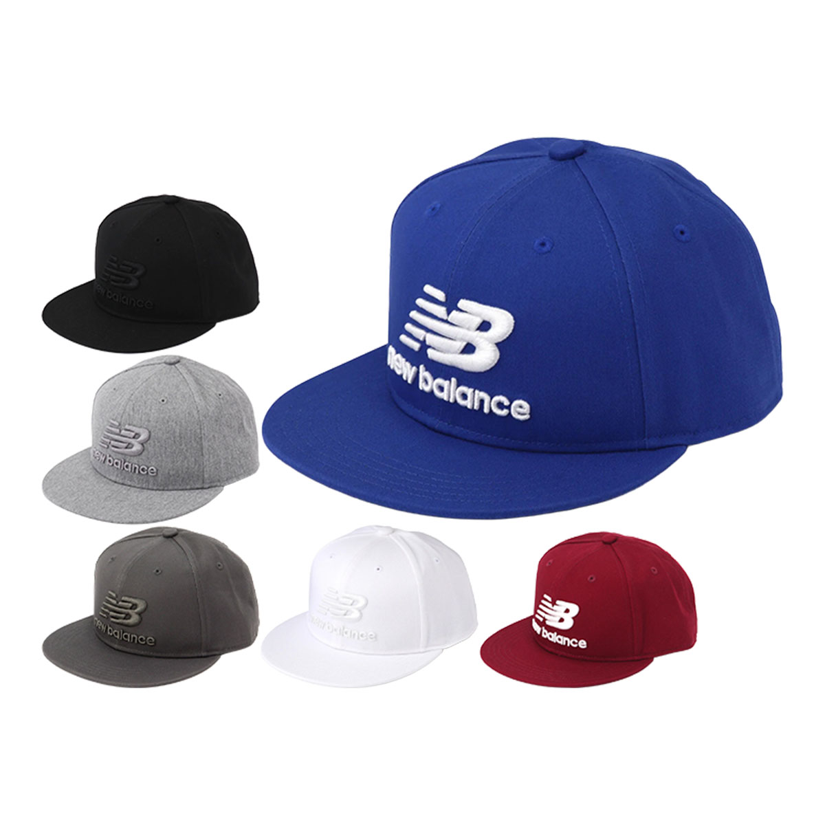 ニューバランス ゴルフ 刺繍ロゴ フラットブリム キャップ 012-5987006 ゴルフウェア 帽子 2025年秋冬..