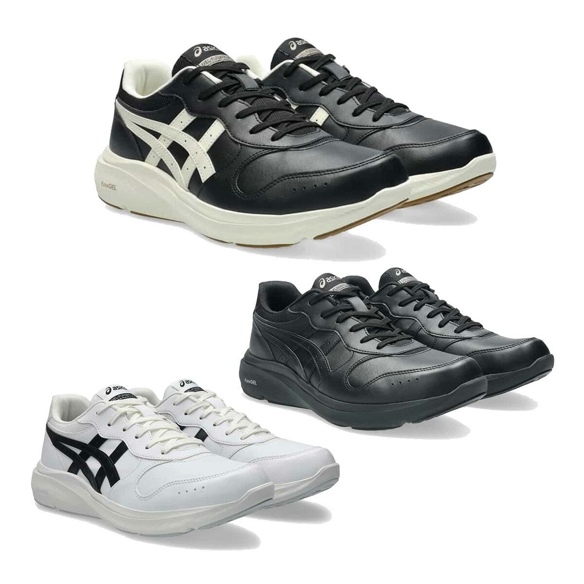アシックス asics ウォーキングシューズ ゲルファンウォーカー メンズ 1291A065 4E相当 スニーカー 幅広 ランニング ジョギング GEL-FUNWALKER EEEE ローカット 人工皮革