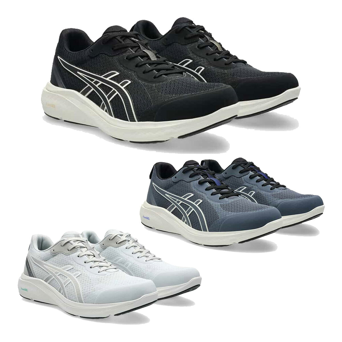乐天商城 - アシックス asics ウォーキングシューズ ゲルファンウォーカー メンズ 1291A066 4E相当 スニーカー 幅広 ランニング ジョギング GEL-FUNWALKER EEEE ローカット メッシュ