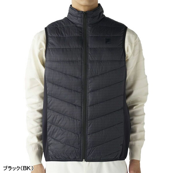 フィラ ゴルフ フルジップ ベスト 極薄ハイブリッドダウンベスト メンズ 785-209 アウター ゴルフウェア 2025年秋冬モデル FILA GOLF 秋冬ウェア 785209