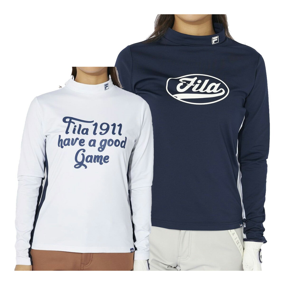 フィラゴルフ長袖モックネックシャツ...