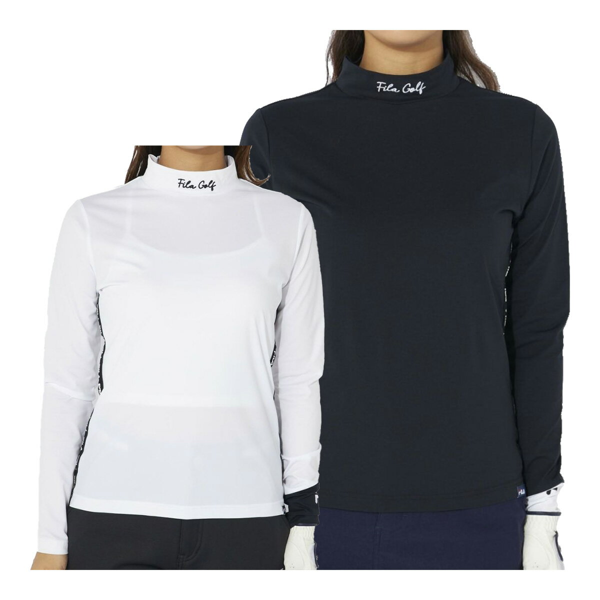 フィラゴルフ長袖モックネックシャツ...