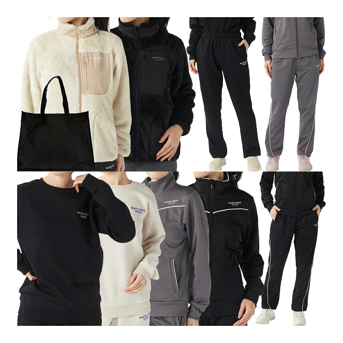 【レディース】マリ・クレール marie claire 2026年 新春福袋 5点セット 425-010-F 425010F marieclaire マリクレール お楽しみ袋 ハッピーバッグ ラッキーバッグ 秋冬ウェア 425-010F スポーツ タウンユース 女性用