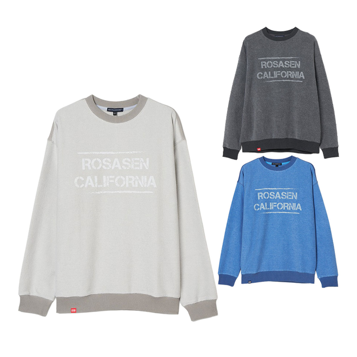 ロサーセン ゴルフ 長袖 ウラケ裏使い ウォッシュド プルオーバー 044-34811 ゴルフウェア トップス 2025年秋冬モデル Rosasen GOLF