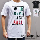 HYDROGEN ハイドロゲン 半袖クルーネックTシャツ 全2色 T00522 IRREPLACEABLE COTTON TEE ハイドロゲン tシャツ ブランド tシャツ