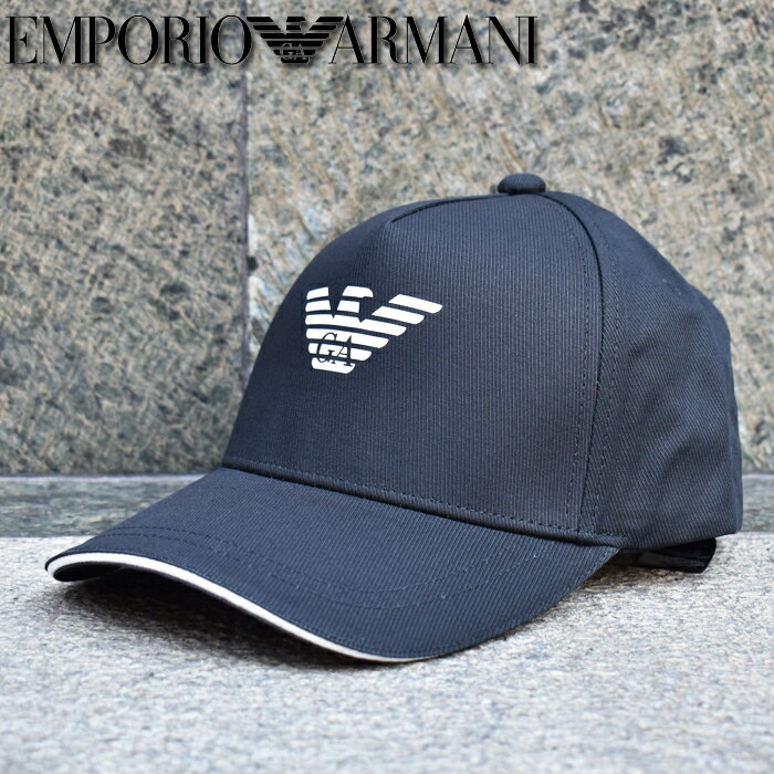 アルマーニ EMPORIO ARMANI エンポリオアルマーニ ベースボールキャップ ブラック 627920 CC990 00020 アルマーニ 帽子