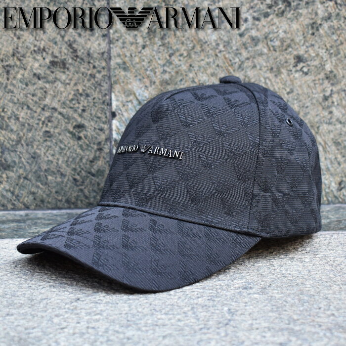 アルマーニ EMPORIO ARMANI エンポリオアルマーニ ベースボールキャップ ブラック 627924 CC985 00020 アルマーニ 帽子
