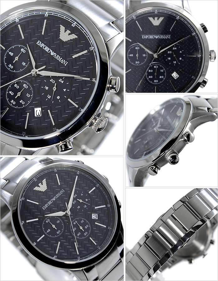 【アウトレット BOX破損】EMPORIO ARMANI エンポリオアルマーニ メンズ腕時計 43mm...