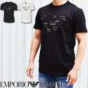 エンポリオ・アルマーニ プレゼント メンズ EMPORIO ARMANI エンポリオ アルマーニ イーグルロゴ 半袖クルーネックTシャツ 全2色 3L1TFM 1JPZZ アルマーニ tシャツ エンポリオアルマーニ tシャツ ブランド tシャツ