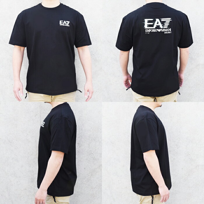EMPORIO ARMANI エンポリオアルマーニ EA7 半袖クルーネックTシャツ バックプリン...