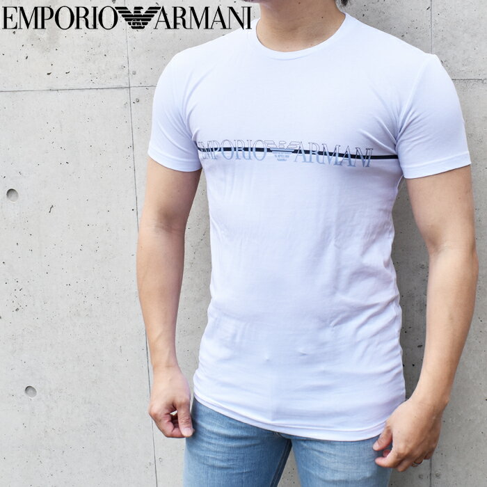 EMPORIO ARMANI ݥꥪ ޡ Ⱦµ롼ͥåT ۥ磻 111035 4R729 ޡ t ݥꥪޡ t ֥ t