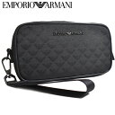 アルマーニ バッグ メンズ EMPORIO ARMANI エンポリオ アルマーニ セカンドバッグ クラッチバッグ ポーチ BLACK/ブラック Y4R356 Y022V 81336 トラベルポーチ セカンドバッグ メンズ ブランド