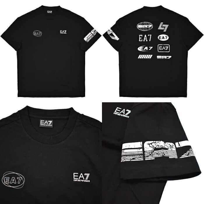 EMPORIO ARMANI エンポリオアルマーニ EA7 半袖クルーネックTシャツ バックプリン...