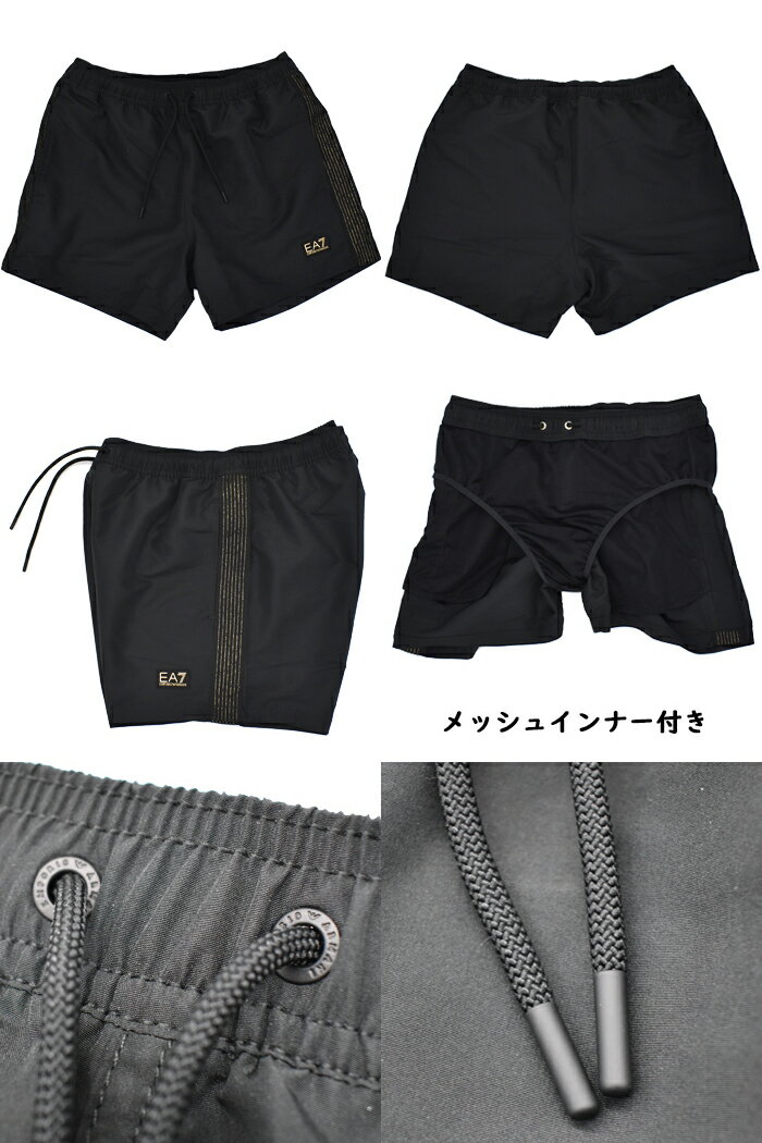 EMPORIO ARMANI エンポリオアルマーニ EA7 水着 スイムウェア サーフパンツ 全2色 7M000530 AF13241 海パン メンズ 海水パンツ サーフショーツ ショートパンツ ハーフパンツ 短パン 水陸両用 アルマーニ 水着 エアセッテ