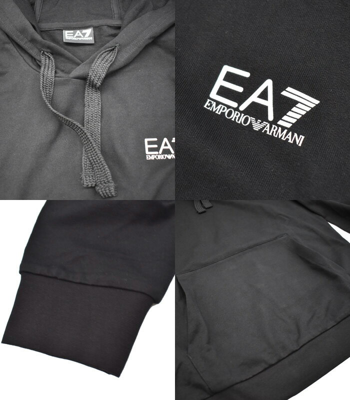 EMPORIO ARMANI エンポリオアルマーニ EA7 メンズ パーカー 全4色 袖ロゴパーカー ...