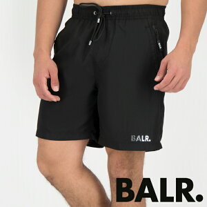 BALR. ボーラー ショートパンツ Jet-Black/ブラック B1452 1002 Swim Shorts スイムウェア 水着 水陸両用 海パン メンズ 海水パンツ サーフショーツ ショートパンツ ハーフパンツ 短パン