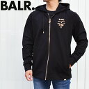 BALR. {[[ WbvAbvp[J[ Jet Black/ubN~S[h Rani Zip Gold Emblem Hoodie B1267.1022 OX[u p[J[ balr p[J[ {[[ p[J[ t[fB[