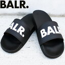 BALR. ボーラー シャワーサンダル スポーツサンダル Jet Black CLASSIC BRAND SLIDE B6720.1001(4)