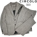 CIRCOLO 1901 チルコロ1901 コットンジャージー セットアップ CORDA メンズ テーラードジャケット ストレッチ ホームスパン シングル スト...