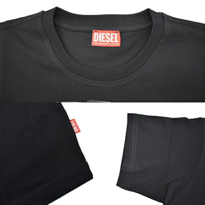DIESEL ディーゼル 半袖クルーネックTシャツ 全2色 T-NORM-T11 A19571 0PLAT ディ...