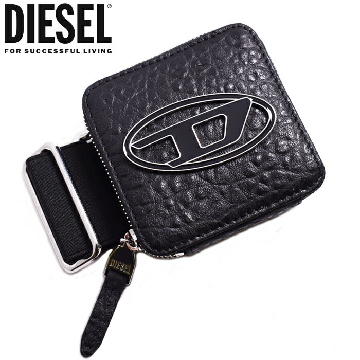 DIESEL ディーゼル リストバンド付き コインケース キーリング付き ブラック JARETT X08994 P4652 T8013 ディーゼル 財布 diesel 財布 メンズ レディース