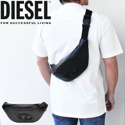 ディーゼル ボディバッグ メンズ DIESEL ディーゼル ボディバッグ ウエストポーチ Black/ブラック X09884 P5925 T8013 ディーゼル バッグ diesel バッグ HOLI-D BELT BAG ディーゼル ボディバッグ