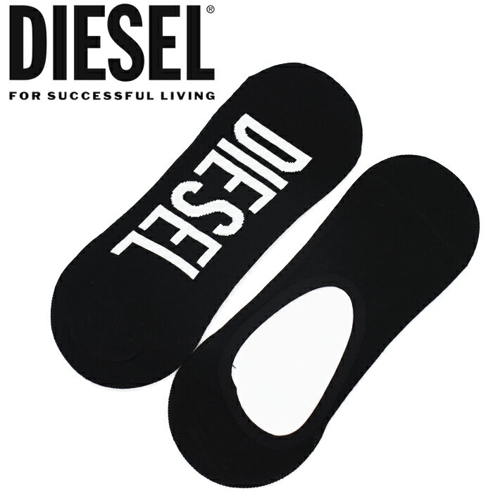 【メール便可】DIESEL ディーゼル 靴下 メンズ フットカバーソックス 2足セット ブラック スニーカーソックス カバーソックス 00S0MG 0LDAZ E1350 DIESEL 靴下