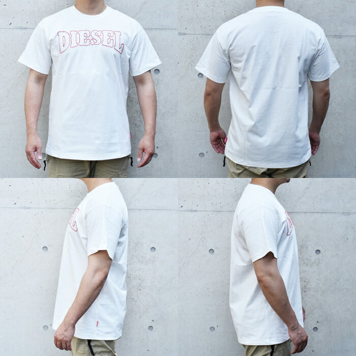 DIESEL ディーゼル 半袖クルーネックTシャツ 全2色 ディーゼル tシャツ A20977 0PLAT T-NORM-V10 レギュラーフィット メンズクルーネックTシャツ カットソー ブランド トップス シャツ