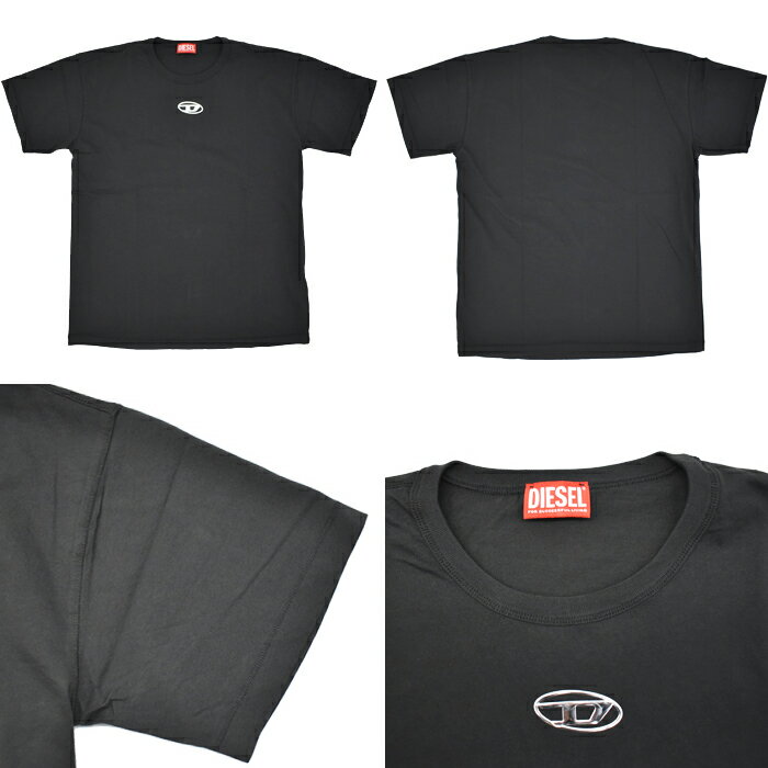 DIESEL ディーゼル 半袖クルーネックTシャツ 全2色 オーバルDロゴ Tシャツ A20297 ...