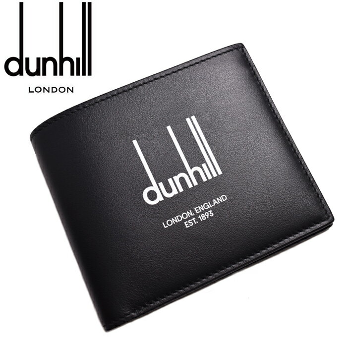 ダンヒル 二つ折り財布（メンズ） Dunhill ダンヒル 二つ折り財布　小銭入れ無し LEGACY レガシー BLACK 22R2300DP ダンヒル 財布 父の日ギフト