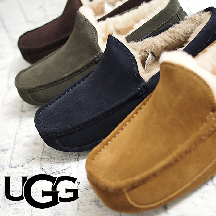 UGG アグ メンズスリッポン スウェード ムートンシューズ ASCOT アスコット 全4色 UGG メンズ 1101110