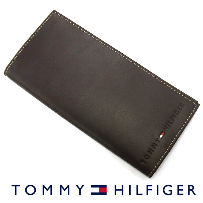 TOMMY HILFIGER トミーヒルフィガー 31TL19X006 長財布 小銭入れ付き ブラウン トミーヒルフィガー 財布