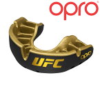 OPRO オープロ UFC マウスピース マウスガード Black Matal/Gold ケース付き UFC GOLD スポーツ用 格闘技 ラグビー 野球 バスケットボール アメフト コンタクトスポーツ オプロ ボクシング 総合格闘技 スパーリング キックボクシング ムエタイ