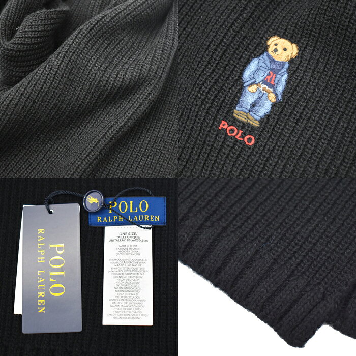 POLO RALPH LAUREN ポロ ラルフローレン ポロベア ニットマフラー PC1464 全3色 ラ...