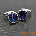 SIMON CARTER サイモンカーター カフス カフリンクス カフスボタン LARGO ネイビー×シルバー Sodalite ソーダライト イギリス製 スクエアカフス 結婚式 ビジネス プレゼント 贈り物 おしゃれ ブランド サイモンカーター カフスリンクス