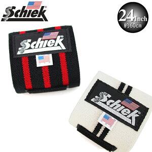 Schiek シーク リストラップ 24インチ(約60cm) 全2色 トレーニング リストラップ 筋トレ ジム 手首 固定 サポーター 左右1組セット