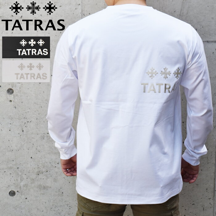 タトラス　ロンT Sサイズ 楽天市場】TATRAS タトラス SICADO シカード ロゴTシャツ 黒 白 ロンT