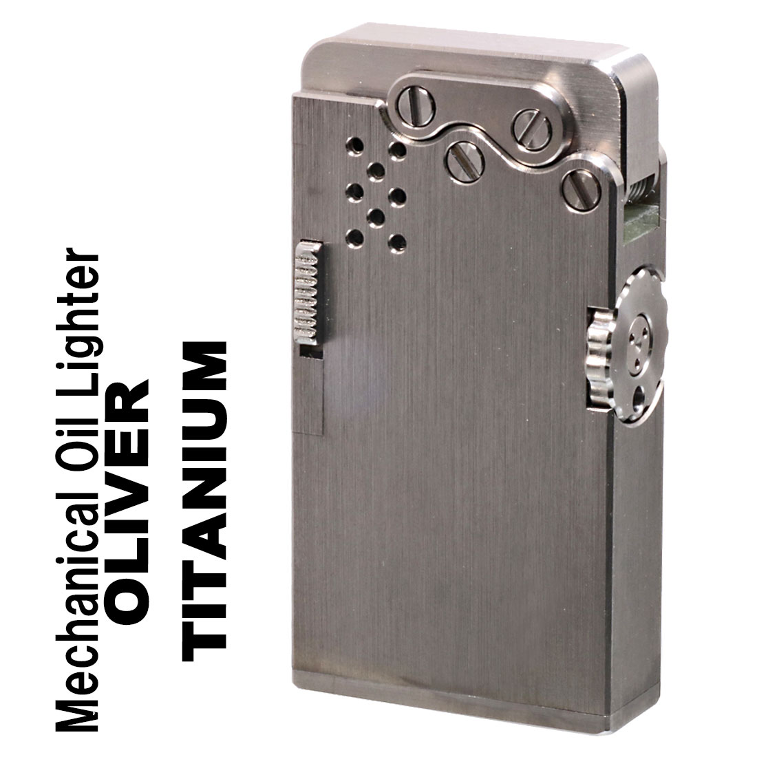 クリスマス オリバー メカニカル オイルライター OLIVER High Class Oil Lighter ソリッドチタニウム ワンプッシュで自動着火 OLV...