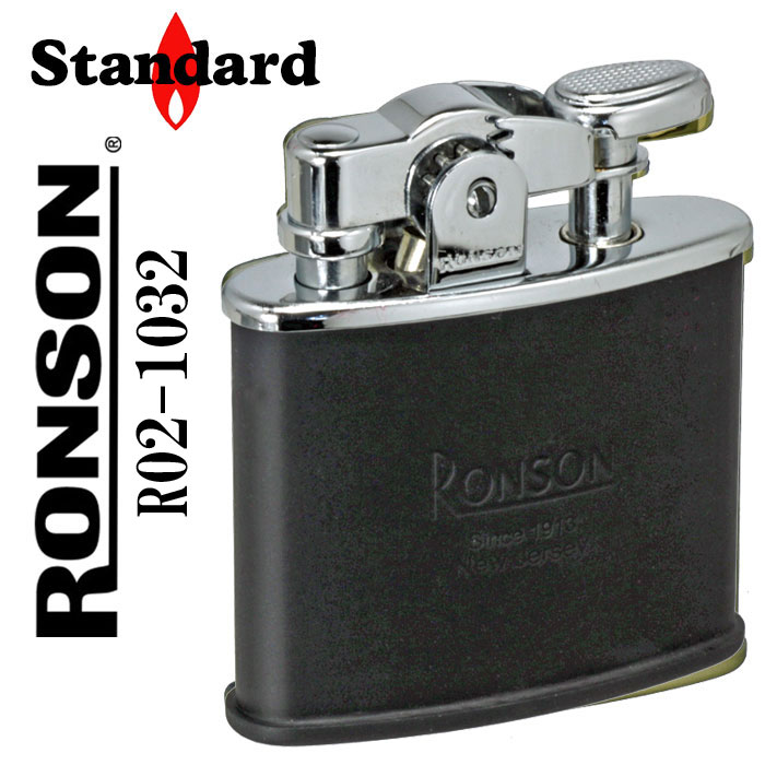 こちらの商品は彫刻できません RONSON Standard/ R02-1032 ブラックマット ルイス・V・アロンソンが設立した「アート・メタル・ワークス・カンパニー」が前身となったRonson（ロンソン）。 そのロンソンから1943年の...