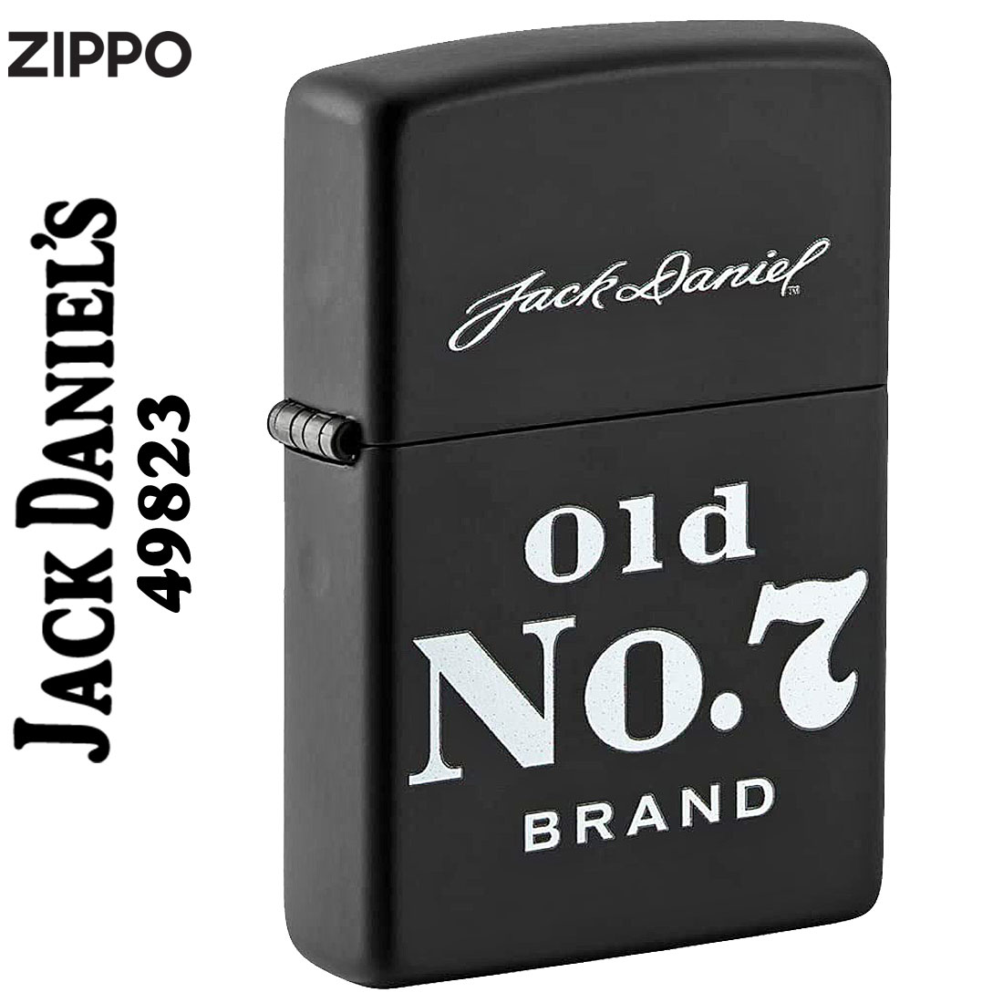 ジャックダニエルズジッポ zippo(ジッポーライター)ジャックダニエル Jack Daniel's Old No. 7 49823 正規輸入品　オイルライター おしゃれ メンズ かっこいい ギフト プレゼント 送料無料 【ネコポス可】