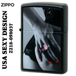 セクシーＺｉｐｐｏ zippo(ジッポーライター)SEXY ZIPPO セクシーガール Z218-098037 ブラックマット オイルライター おしゃれ クール アメリカ レディー 女性 かっこいい メンズ ギフト ジッポ プレゼント送料無料 【ネコポス可】