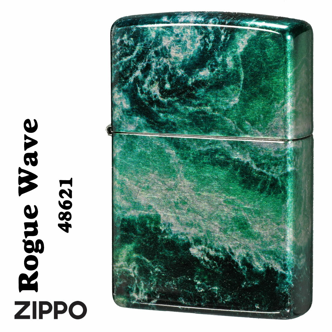 クリスマス zippo(ジッポーライター)Rogue Wave Design ローグ ウェーブ 巨大波デザイン 2023モデル #48621 メンズ レディース...